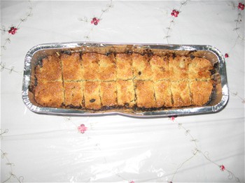 ספרה- עוגת סולת עם תמרים